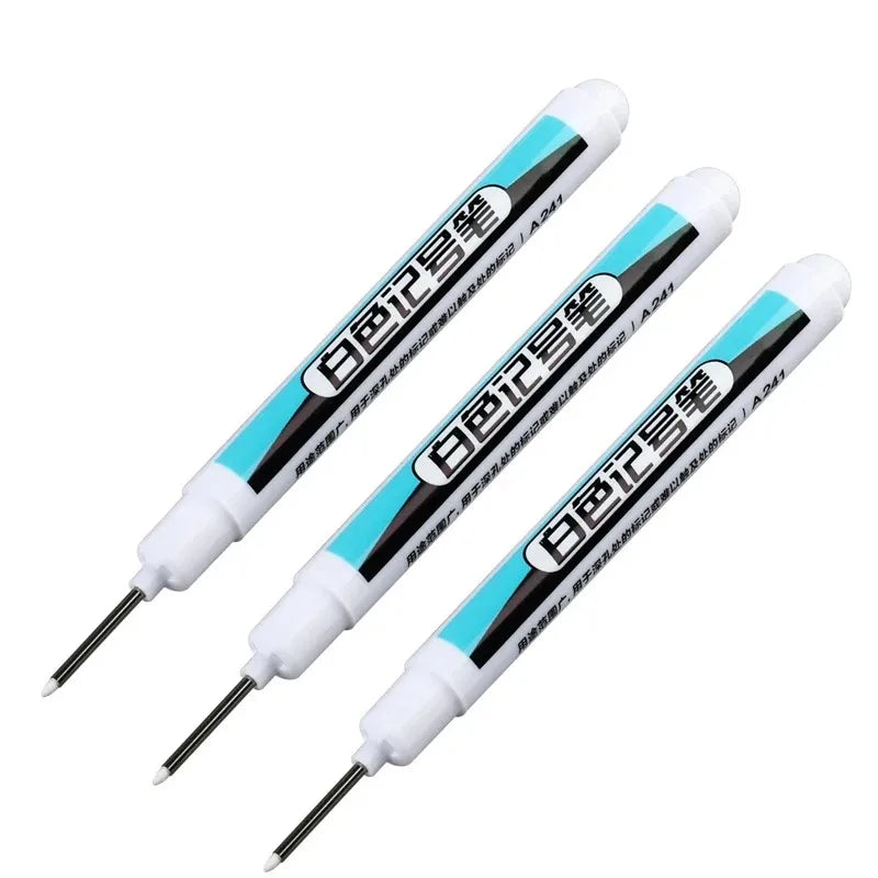 20Pcs White Ink Permanent Marker Pens Set 0.7/1.0/2.5/45MM Markers Paint Pen for Plastic Leather Glass Stone Metal Art Supplies