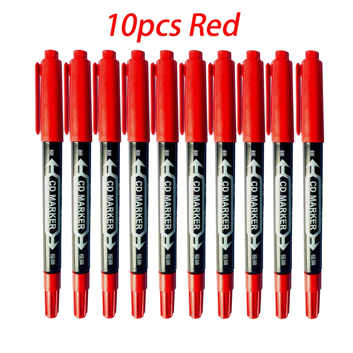 10 PCS Permanent Markers Pens Manga Waterproof Double Sided Colored Oily Ink Sketch Painting Art School Supplies Stationery