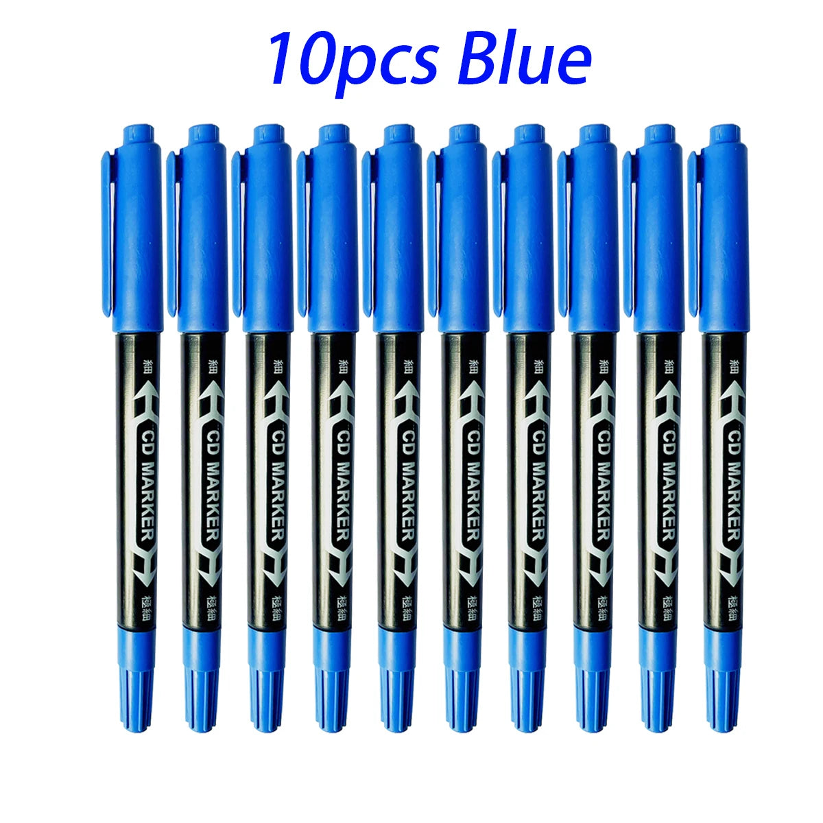 10 PCS Permanent Markers Pens Manga Waterproof Double Sided Colored Oily Ink Sketch Painting Art School Supplies Stationery