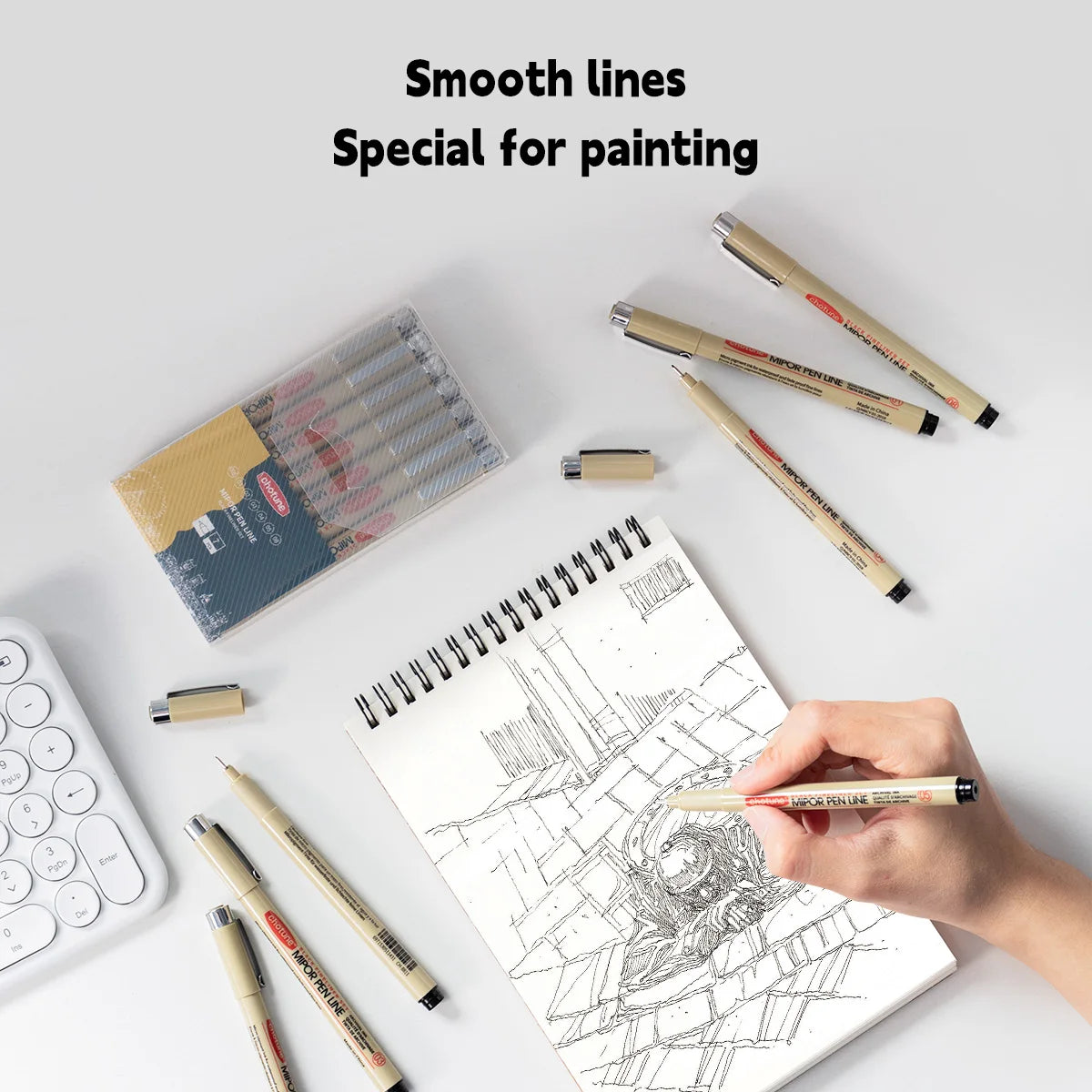 Manga Markers Needle Pen Art Hand-painted Hook Line Pen Sketch Pens Stationery Set Art Supplies School Supplies Art Sakura Pen