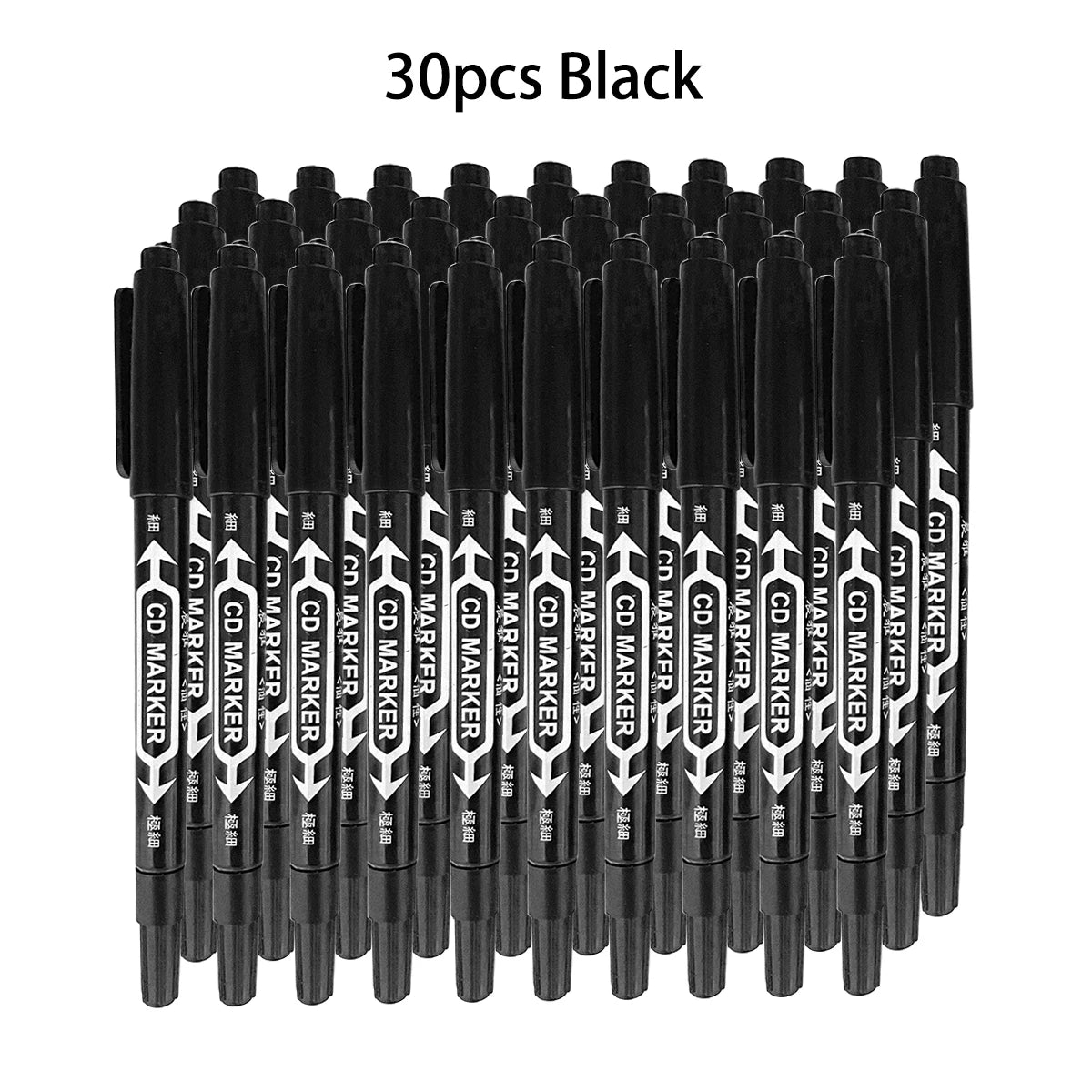 10 PCS Permanent Markers Pens Manga Waterproof Double Sided Colored Oily Ink Sketch Painting Art School Supplies Stationery
