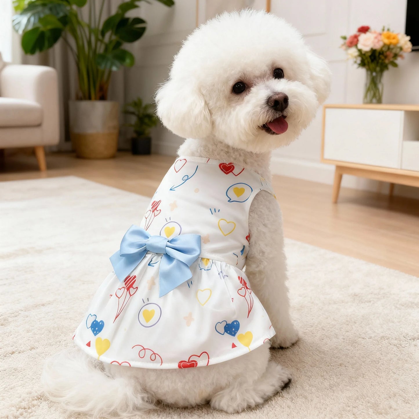 Dog spring summer Dress Outfit for Small Medium Large Breeds Pet Clothes