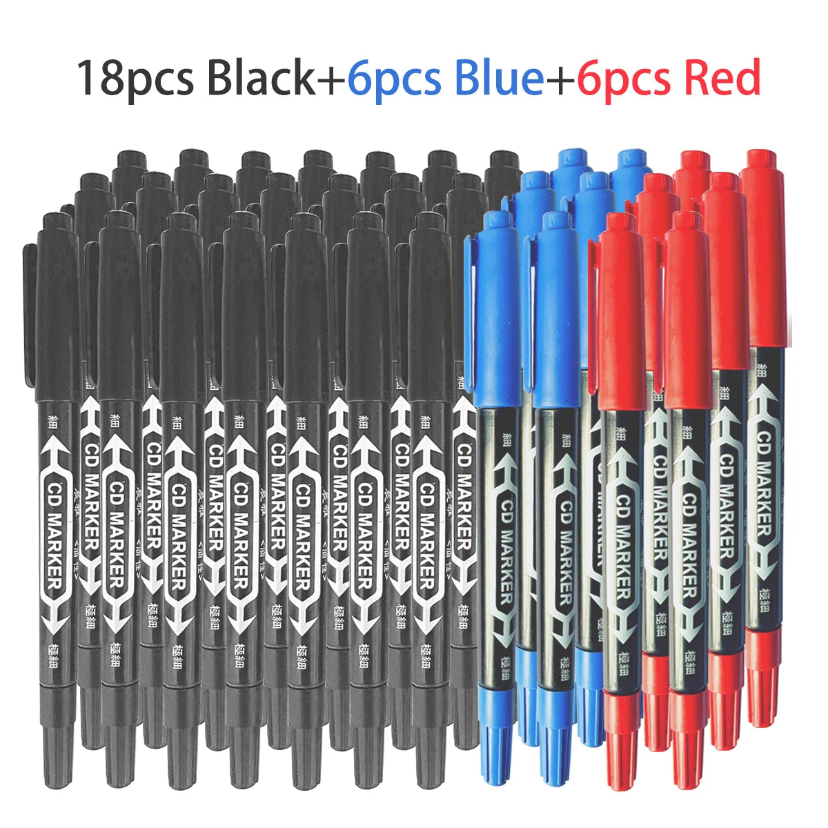 10 PCS Permanent Markers Pens Manga Waterproof Double Sided Colored Oily Ink Sketch Painting Art School Supplies Stationery