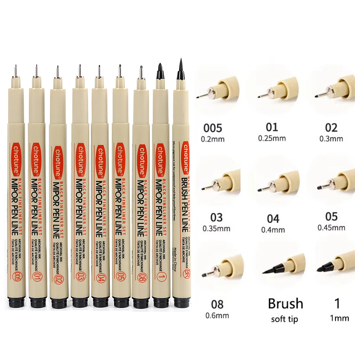 Manga Markers Needle Pen Art Hand-painted Hook Line Pen Sketch Pens Stationery Set Art Supplies School Supplies Art Sakura Pen