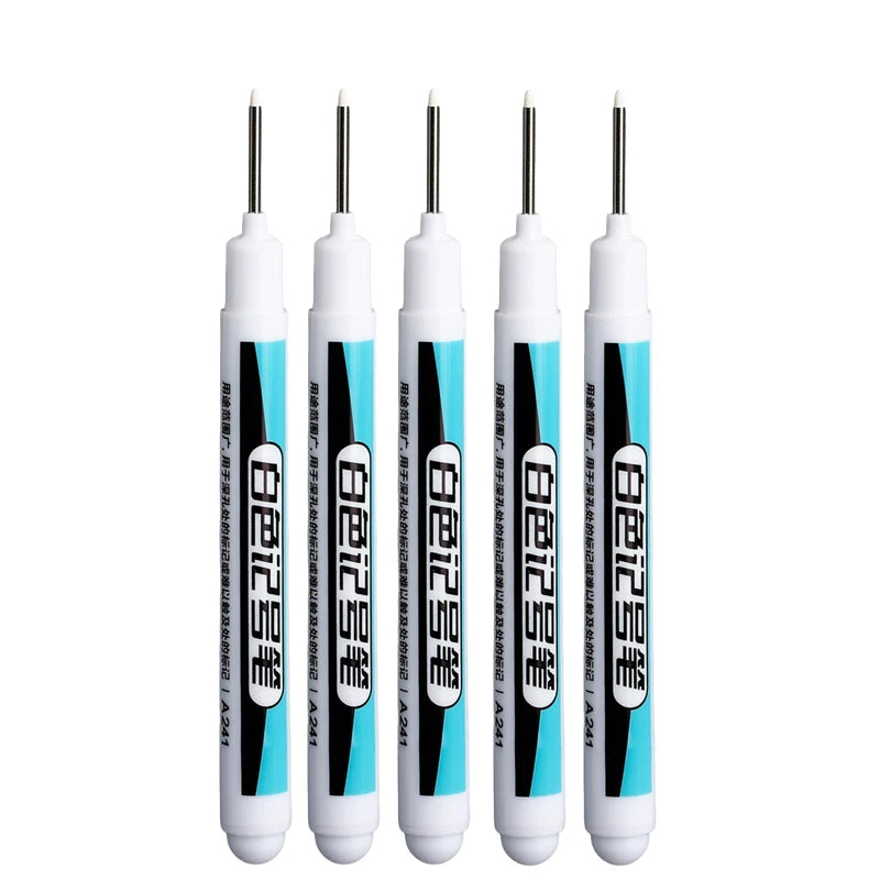 20Pcs White Ink Permanent Marker Pens Set 0.7/1.0/2.5/45MM Markers Paint Pen for Plastic Leather Glass Stone Metal Art Supplies